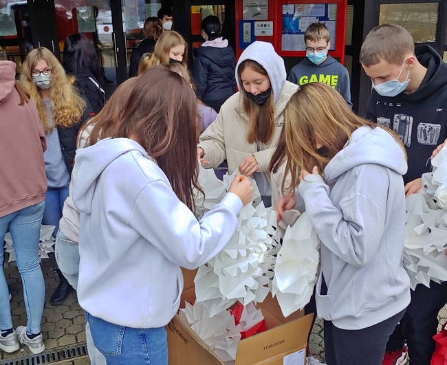 Verpacken der Sterne