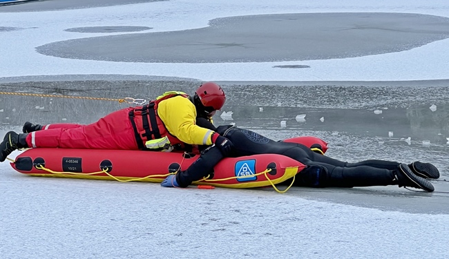 Bild Eisrettungsübung