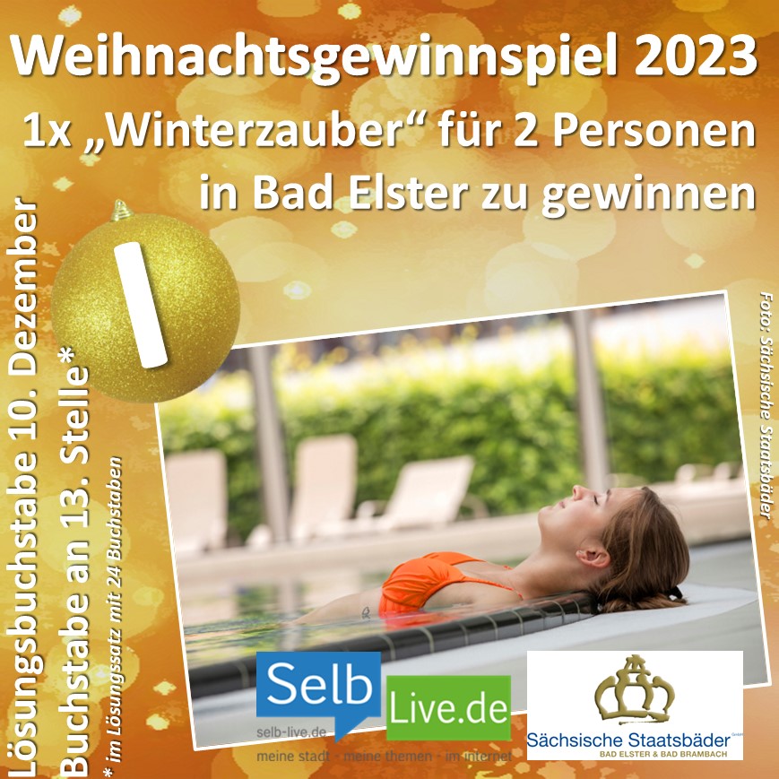 weihnachtsgewinnspiel bad elster 10122023