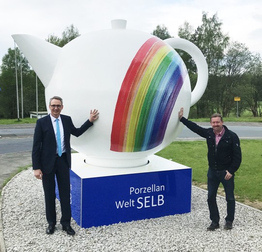 selb kaffeekanne regenbogen