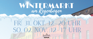 Wintermarkt am Regenbogen 2025 Banner Selb Live
